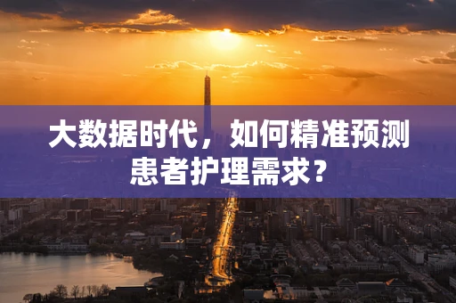 大数据时代，如何精准预测患者护理需求？