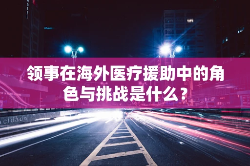 领事在海外医疗援助中的角色与挑战是什么？