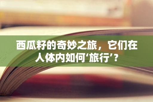 西瓜籽的奇妙之旅，它们在人体内如何‘旅行’？