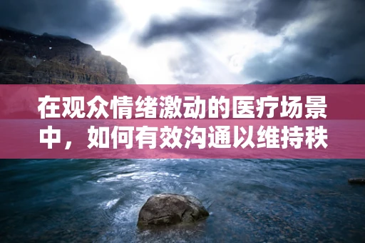 在观众情绪激动的医疗场景中，如何有效沟通以维持秩序？