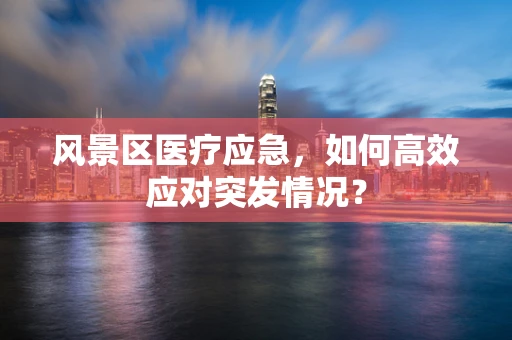 风景区医疗应急，如何高效应对突发情况？