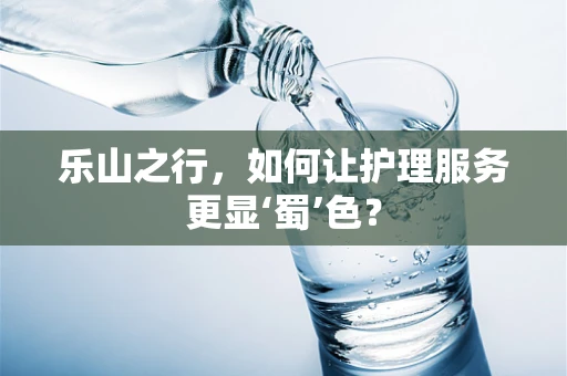 乐山之行，如何让护理服务更显‘蜀’色？