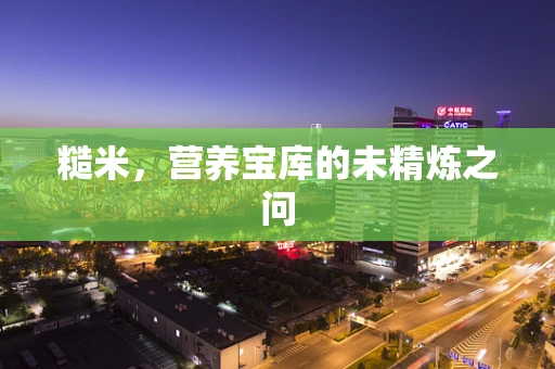 糙米，营养宝库的未精炼之问