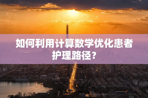 如何利用计算数学优化患者护理路径？
