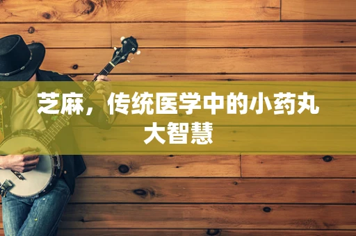 芝麻，传统医学中的小药丸大智慧