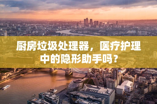 厨房垃圾处理器，医疗护理中的隐形助手吗？