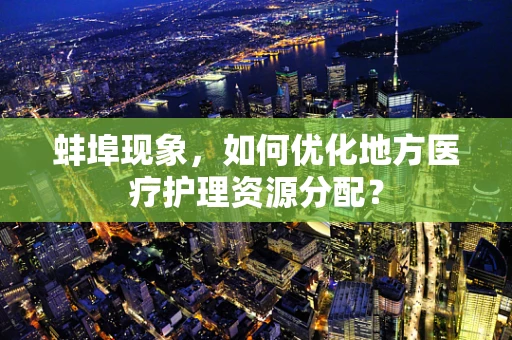 蚌埠现象，如何优化地方医疗护理资源分配？