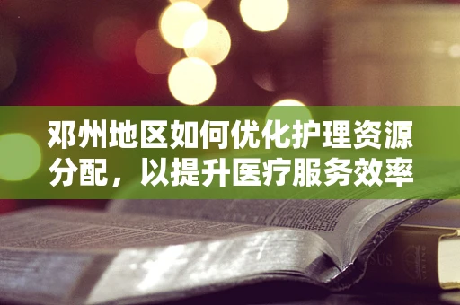 邓州地区如何优化护理资源分配，以提升医疗服务效率？