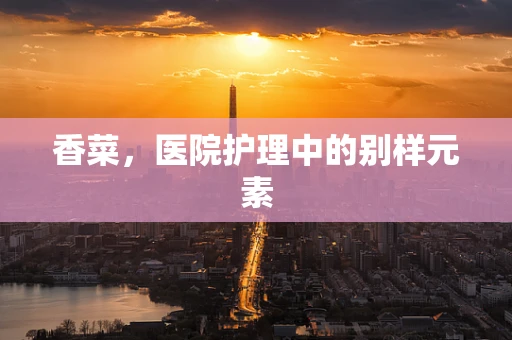 香菜，医院护理中的别样元素