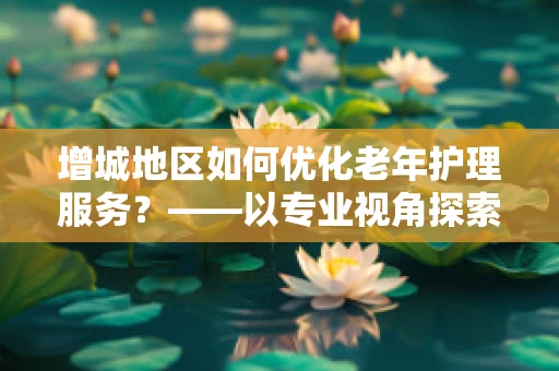 增城地区如何优化老年护理服务？——以专业视角探索护理服务创新