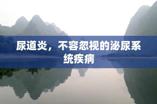 尿道炎，不容忽视的泌尿系统疾病