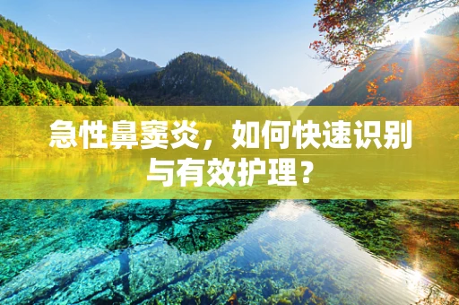 急性鼻窦炎，如何快速识别与有效护理？
