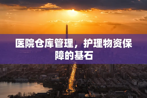 医院仓库管理，护理物资保障的基石