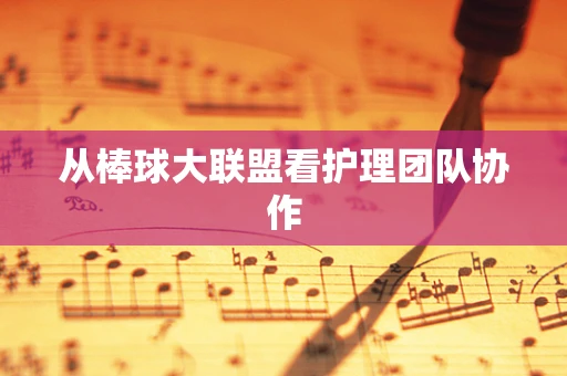 从棒球大联盟看护理团队协作