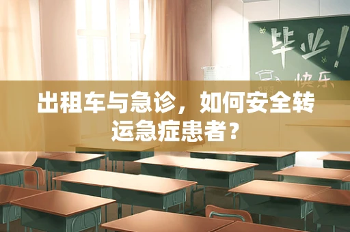 出租车与急诊，如何安全转运急症患者？
