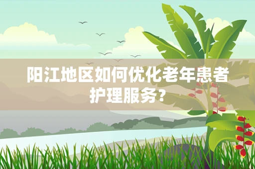 阳江地区如何优化老年患者护理服务？