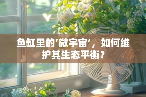 鱼缸里的‘微宇宙’，如何维护其生态平衡？