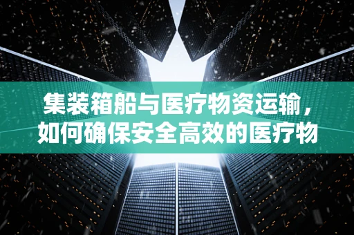 集装箱船与医疗物资运输，如何确保安全高效的医疗物资供应？