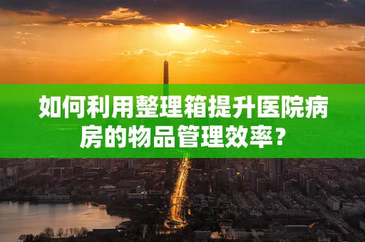 如何利用整理箱提升医院病房的物品管理效率？