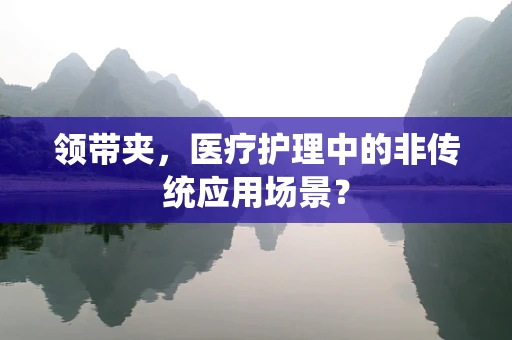 领带夹，医疗护理中的非传统应用场景？