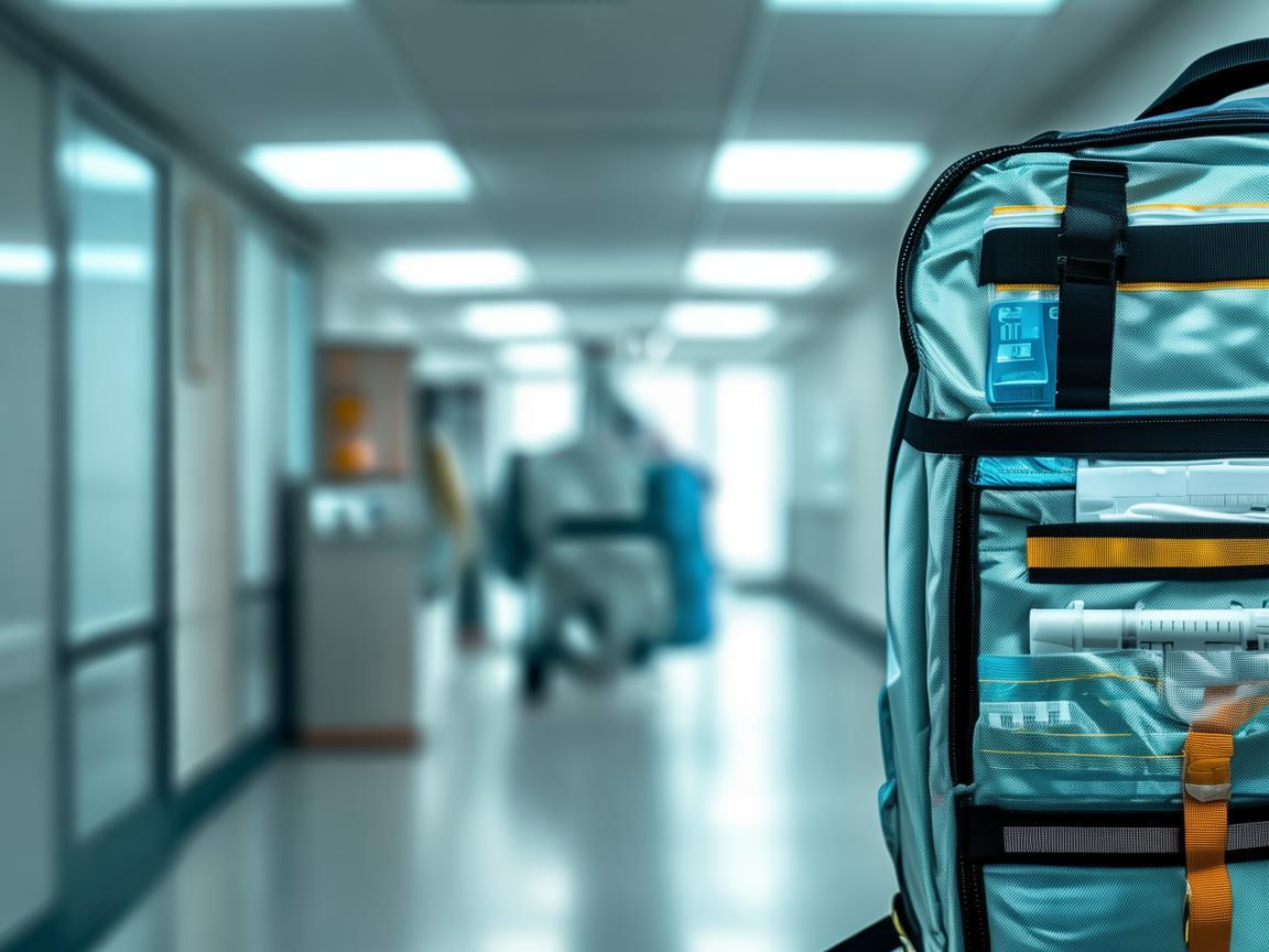 如何安全地携带医疗用品背包，以保障医护人员出行安全？