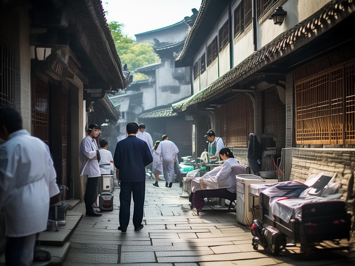 古镇街道的医疗护理挑战，如何在传统环境中融入现代护理理念？