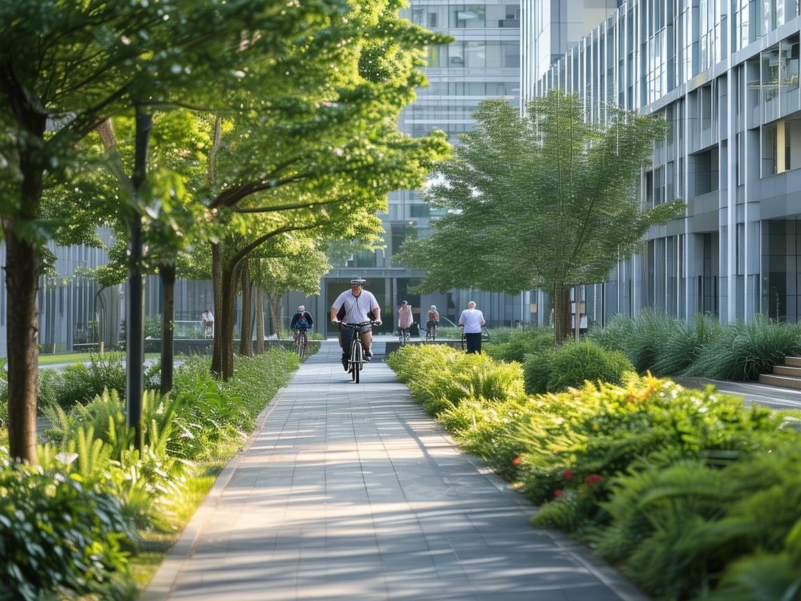 自行车道与医院环境，如何安全促进患者户外康复？