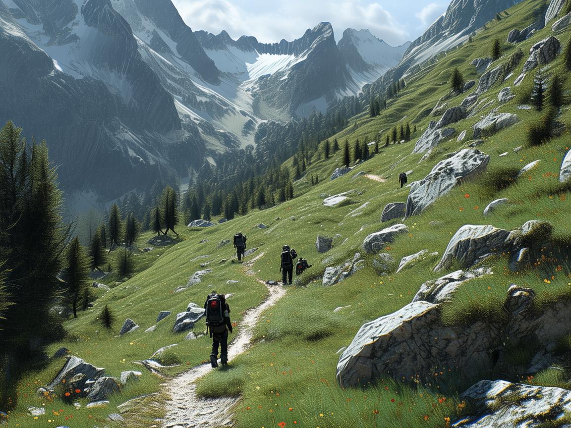 如何在山区登山道中确保护理人员的安全与高效救援？