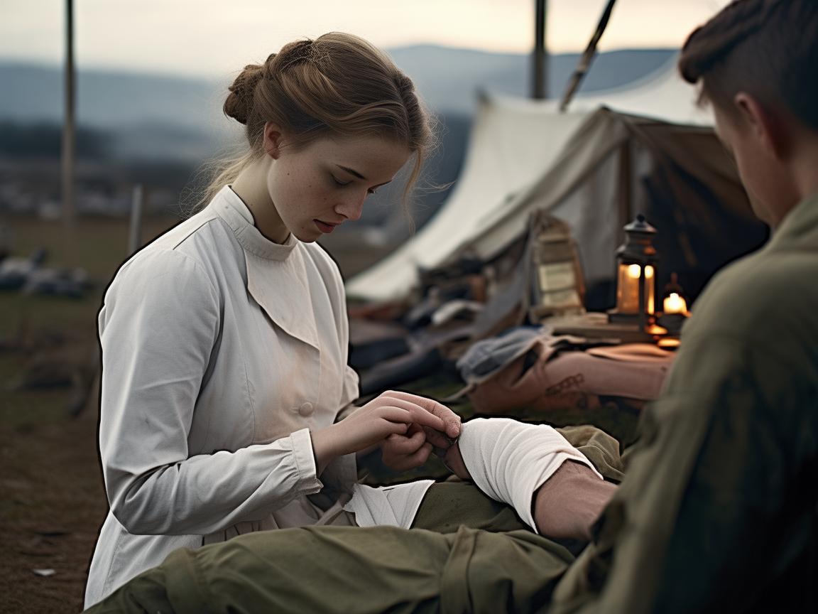 战地天使的特殊使命，如何为受伤士兵提供高效护理？