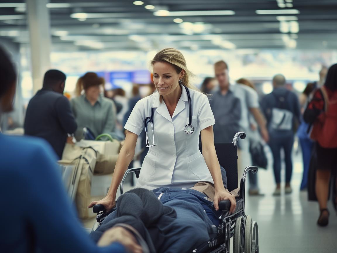 航站楼中的护理挑战，如何在人流高峰中确保患者安全转移？