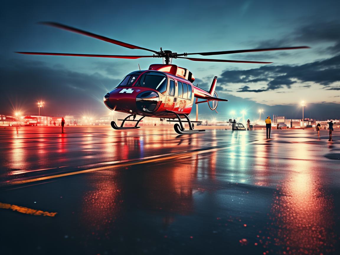 停机坪，医院急救中的‘空中生命线’