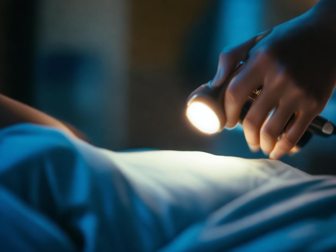 手电筒在护理查房中的正确使用方法是什么？