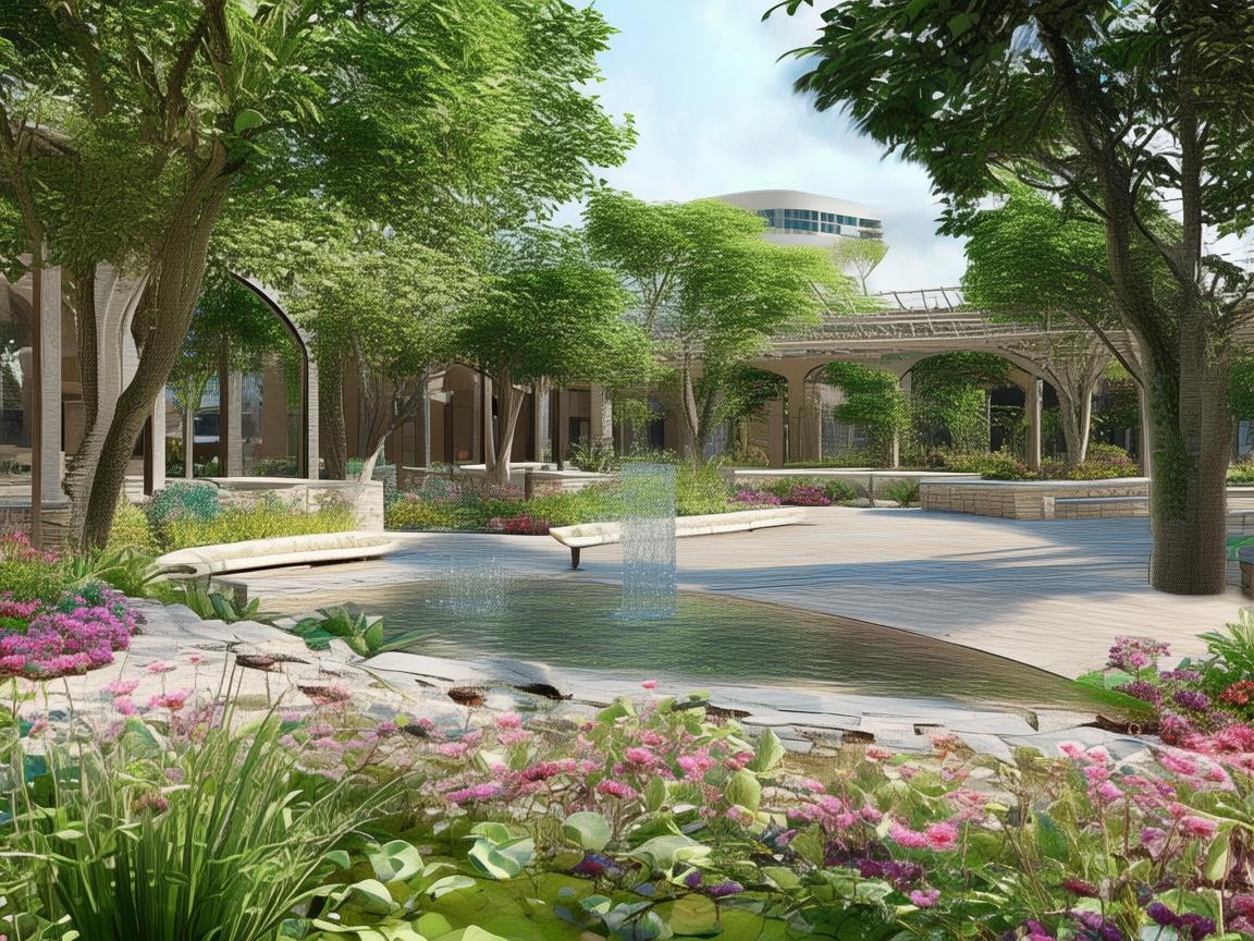 休闲广场，如何促进医院患者身心康复的巧妙设计？