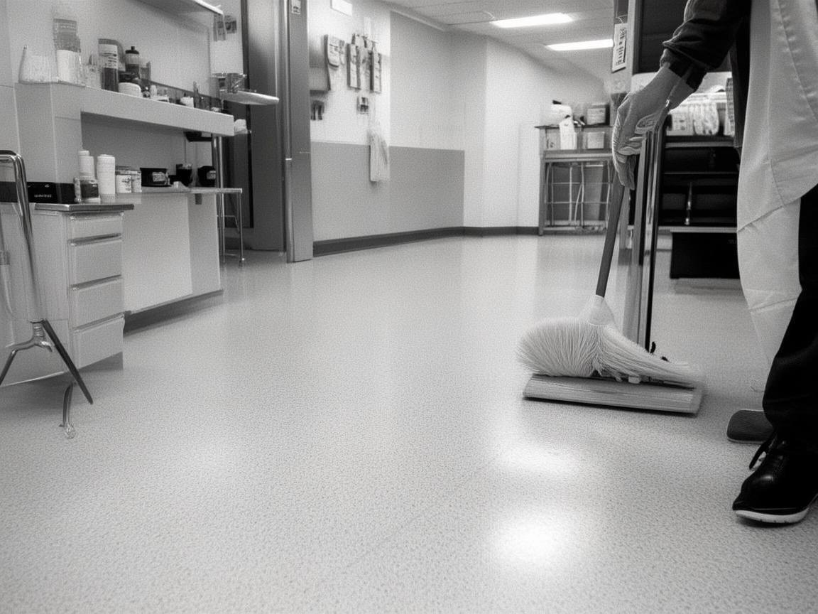 如何安全使用扫帚在医疗环境中的清洁工作？