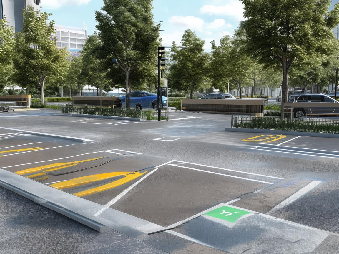 如何优化残疾人车辆停车区的无障碍设计，以提升患者及家属的便利性？