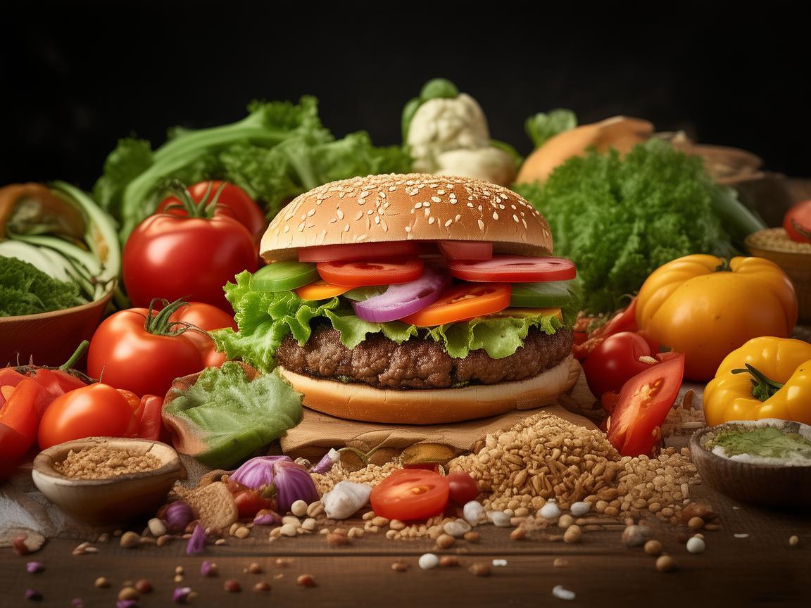 汉堡与健康饮食,平衡的挑战 汉堡与健康饮食,平衡的挑战