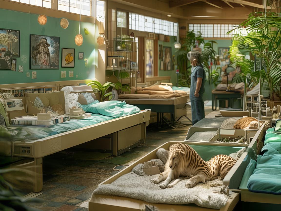 动物园园长与护理学的跨界思考，如何确保动物病房的温馨与安全？