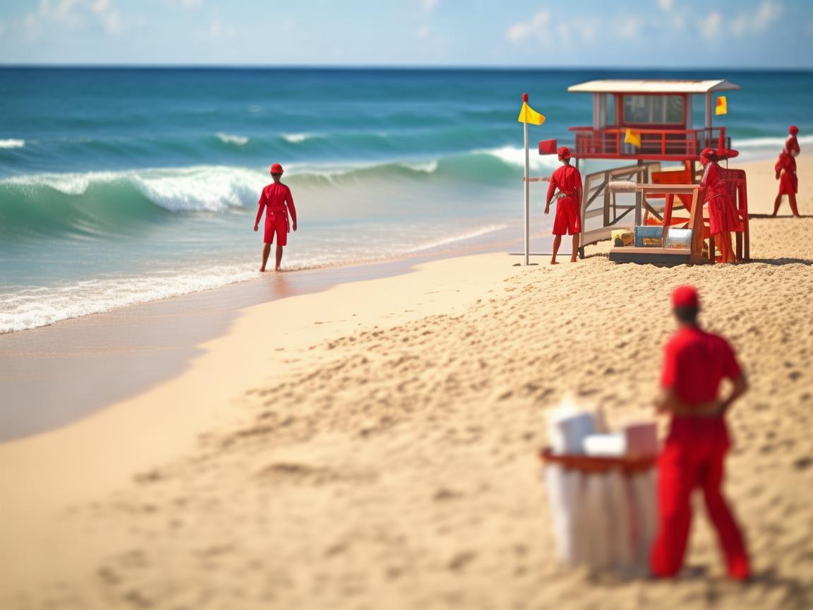 海滩沙滩上的护理挑战，如何保障游客的夏日安全？