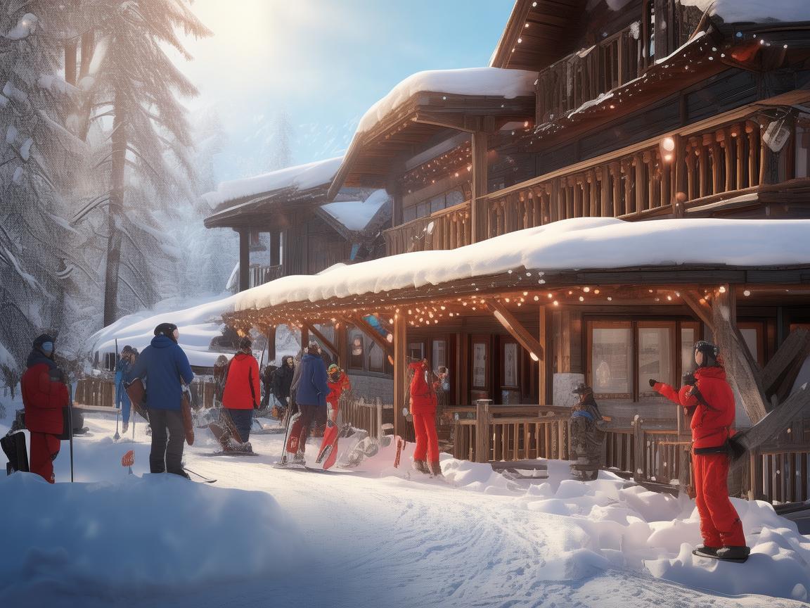 滑雪场服务中心，安全与关怀的守护站