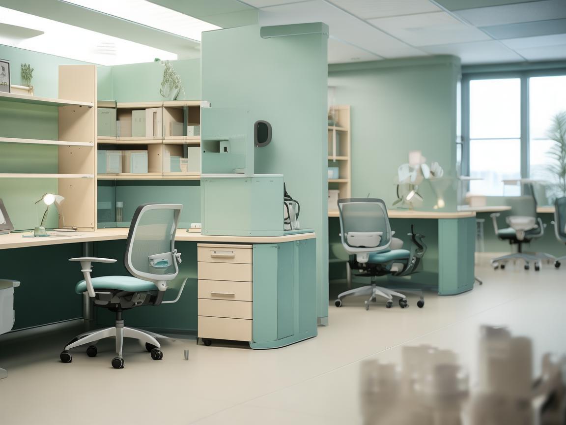 如何优化医院护理部办公室工位布局，以提升工作效率与员工满意度？