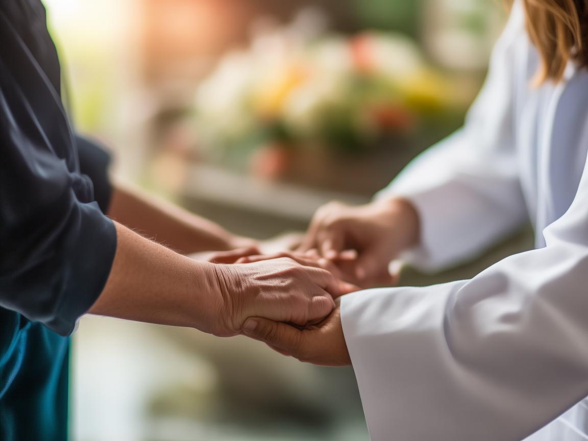 在殡仪馆告别厅中，如何体现护理的温暖与关怀？